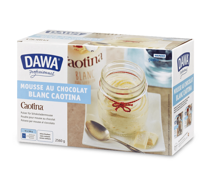 Dawa Mousse au Chocolat Caotina Blanc 16x160g 18