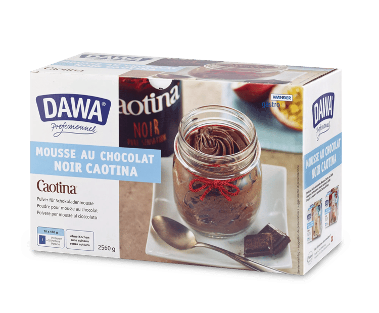Dawa Mousse au Chocolat Caotina Noir 16 x 160 g