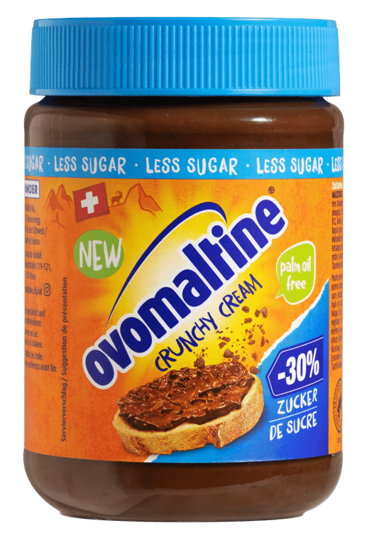 Ovomaltine Crunchy Cream Less Sugar 12x(380g)25_Front