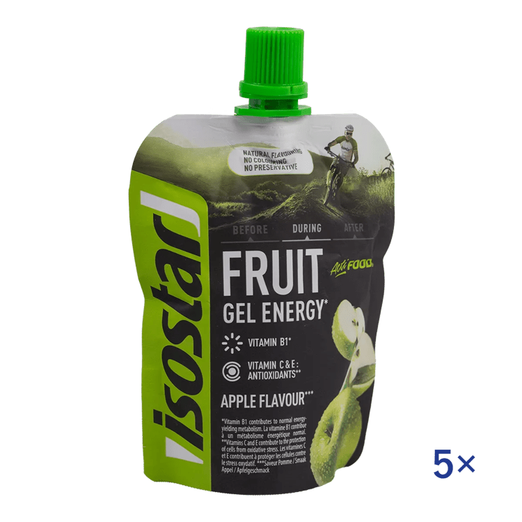 Isostar Set Fruit Gel Energy Apple 5x(10x10g) 21