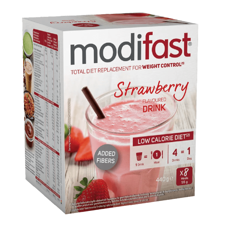 Modifast Drink Erdbeere 8x(8x55g) 22