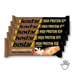 Isostar Set Protein Bar Vanilla Cranberry 5x(55g) 23