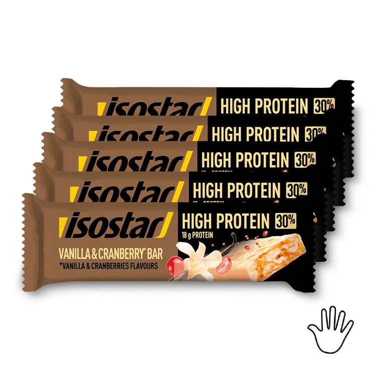 Isostar Set Protein Bar Vanilla Cranberry 5x(55g) 23