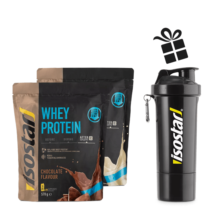 Isostar Set Whey Protein Choco + Vanilla + Shaker (1 Stk.) 22