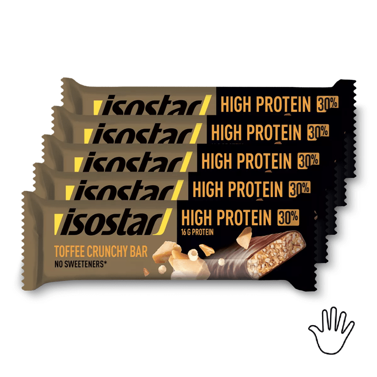 Isostar Set Protein Bar Toffee Crunchy 5x(55g) 22